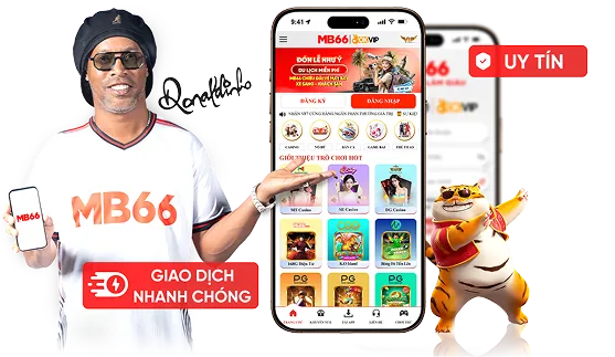 Người chơi đang trải nghiệm slot game trên thiết bị di động với mp66 game